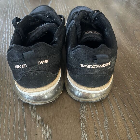 Skechers Lite Weight Womens Sneakers Size 6 Black SN59849BF Lace Up - Picture 4 of 7